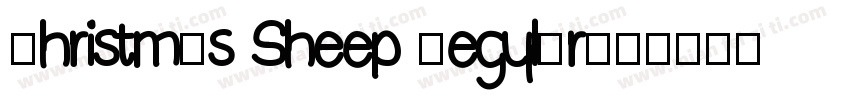 Christmas Sheep Regular字体转换